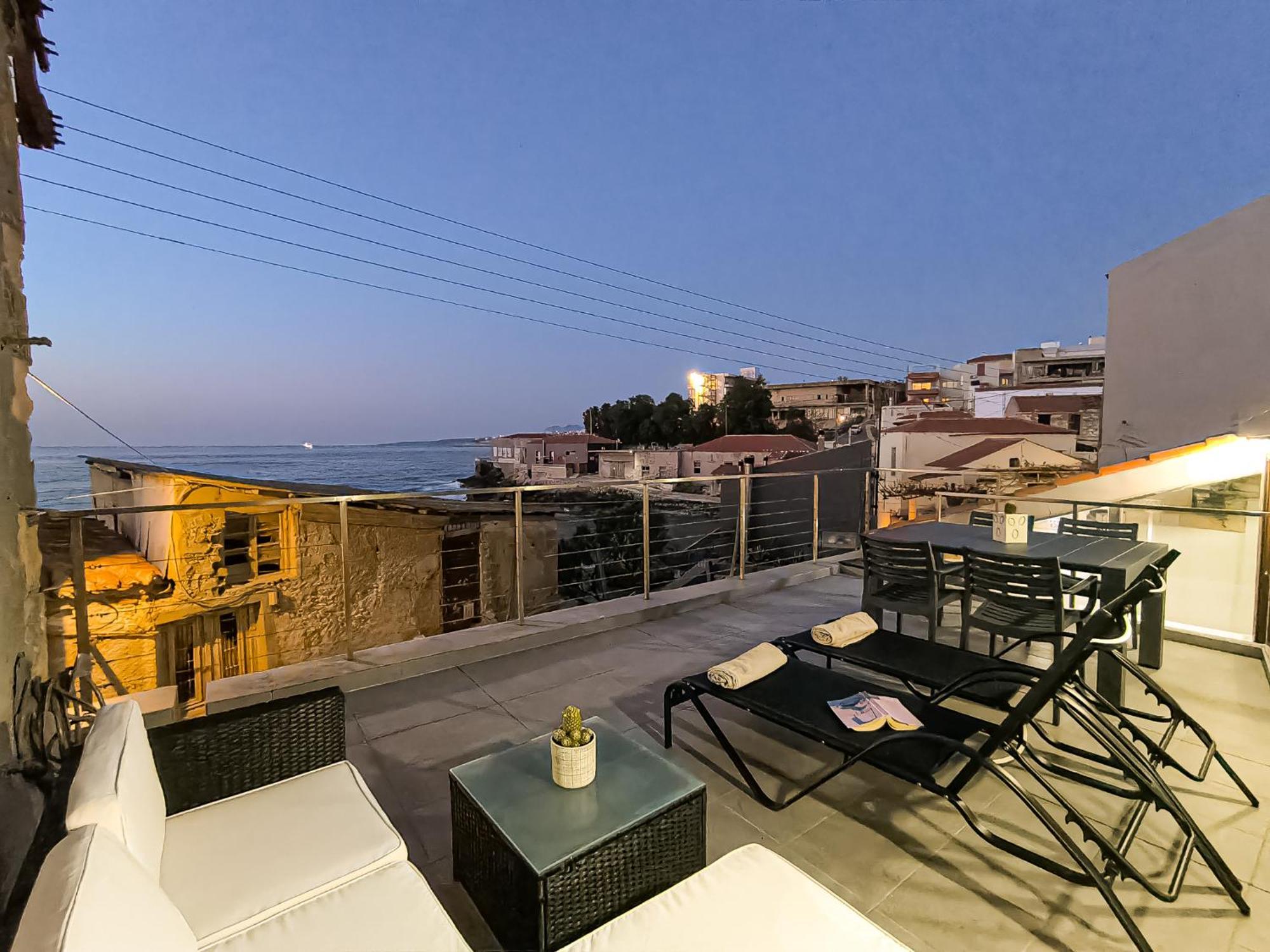 Charming Old Tannery House With Spacious Veranda And Stunning Sea View! Chania  Eksteriør billede