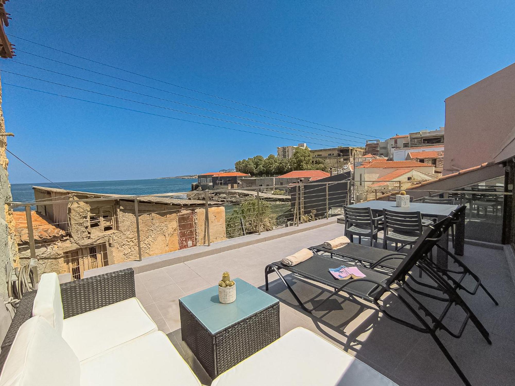 Charming Old Tannery House With Spacious Veranda And Stunning Sea View! Chania  Eksteriør billede