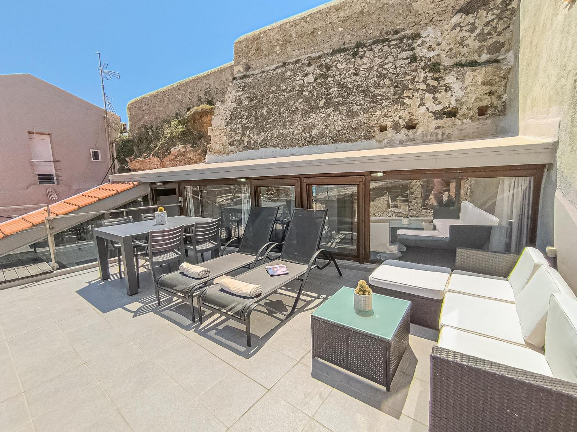 Charming Old Tannery House With Spacious Veranda And Stunning Sea View! Chania  Eksteriør billede
