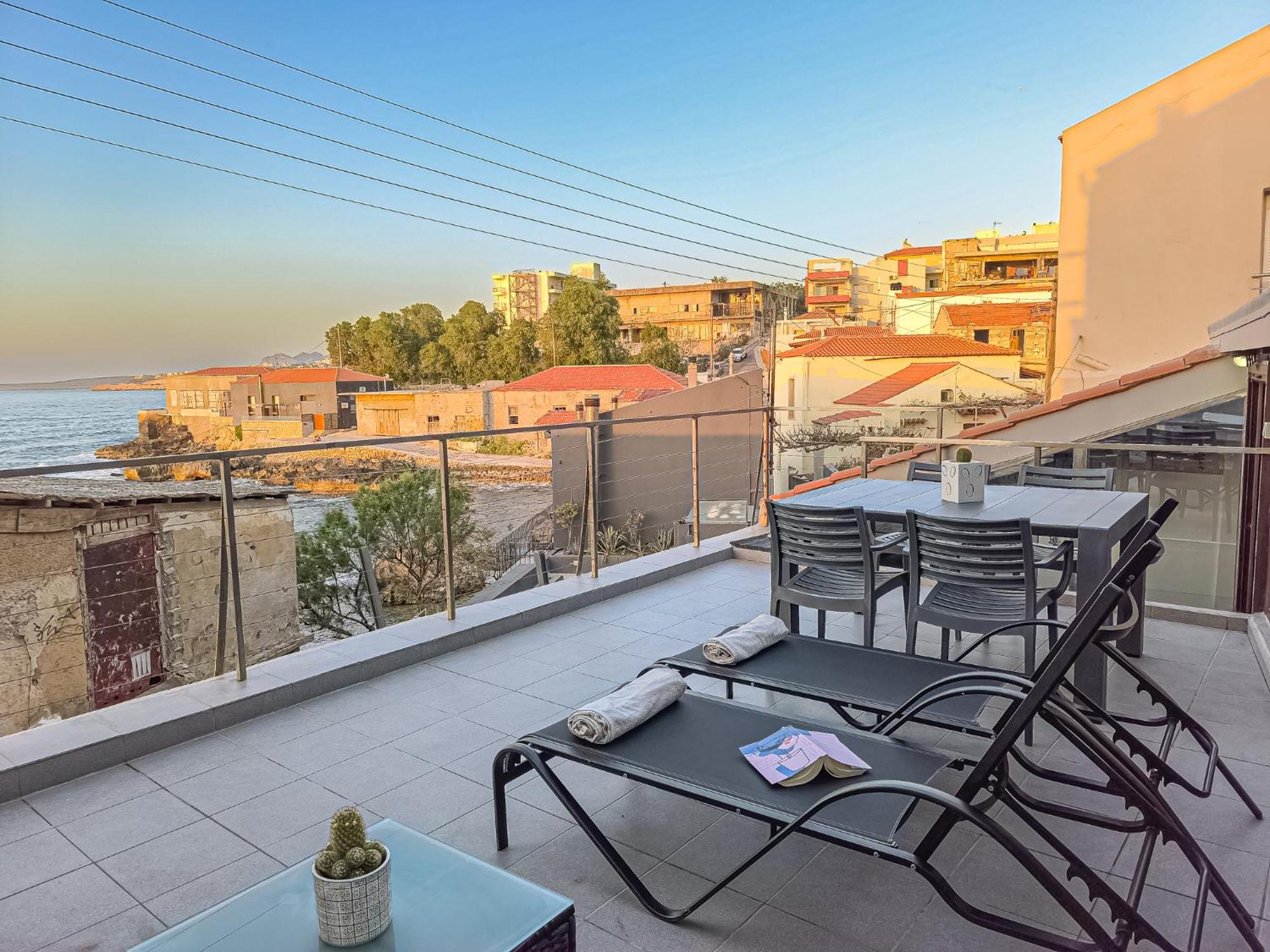 Charming Old Tannery House With Spacious Veranda And Stunning Sea View! Chania  Eksteriør billede