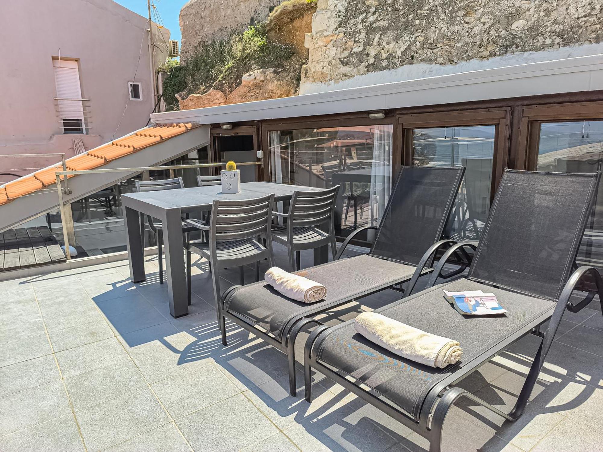 Charming Old Tannery House With Spacious Veranda And Stunning Sea View! Chania  Eksteriør billede